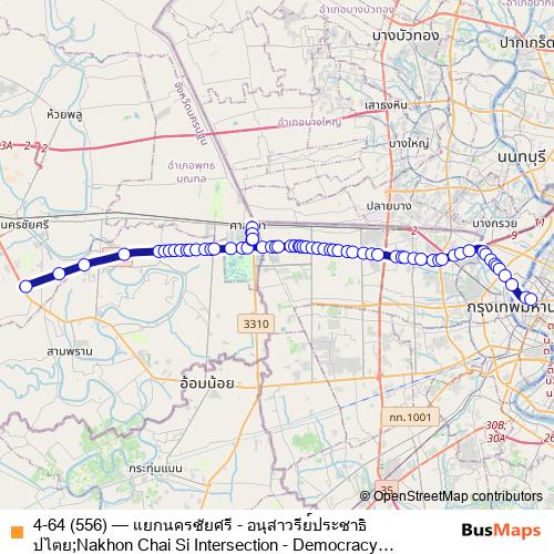 4-64 (556) bus Line Map