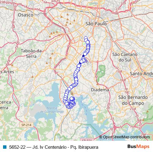 5652-22 bus Line Map