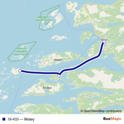 18-433 ferry Line Map