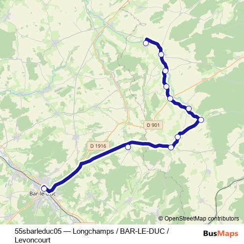 55sbarleduc05 bus Line Map