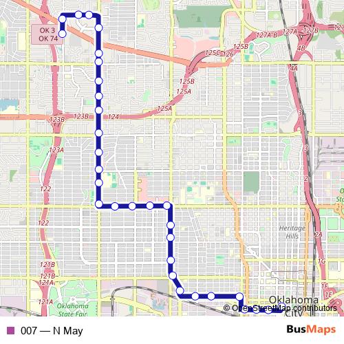 007 bus Line Map