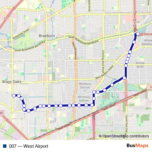 007 bus Line Map