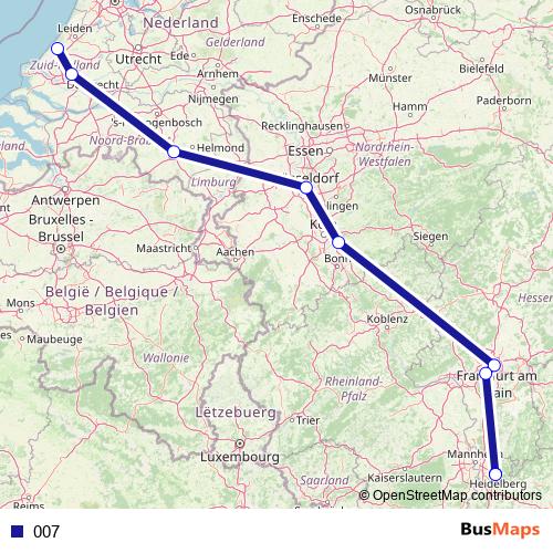 007 bus Line Map
