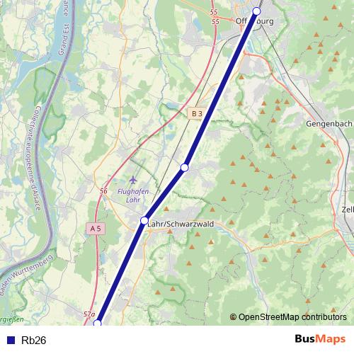 Rb26 bus Line Map