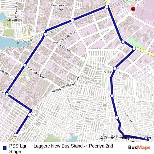 PSS-Lgr bus Line Map