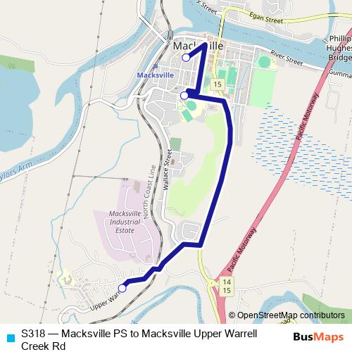 S318 bus Line Map