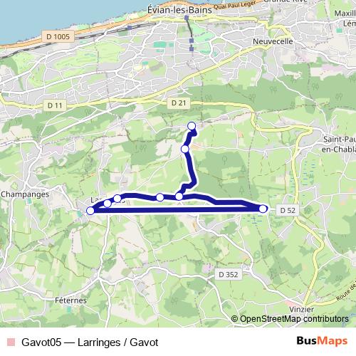 Gavot05 bus Line Map