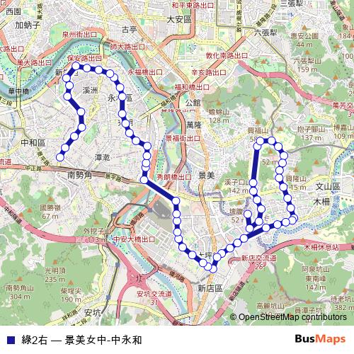 綠2右 bus Line Map