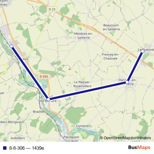 8-8-306 bus Line Map