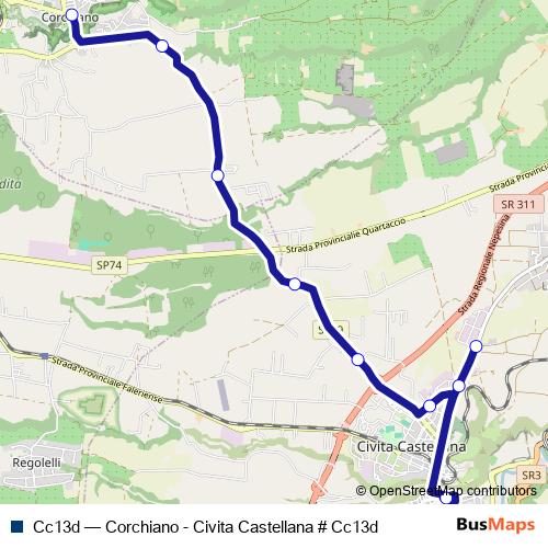 Cc13d bus Line Map