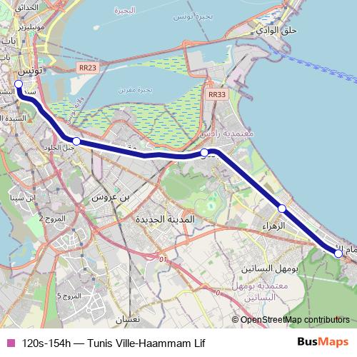 120s-154h rail Line Map
