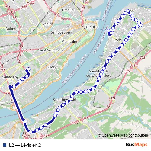 L2 bus Line Map