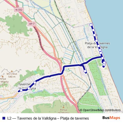 L2 bus Line Map