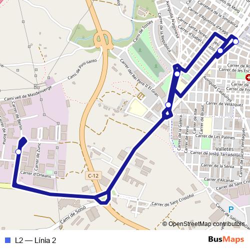 L2 bus Line Map