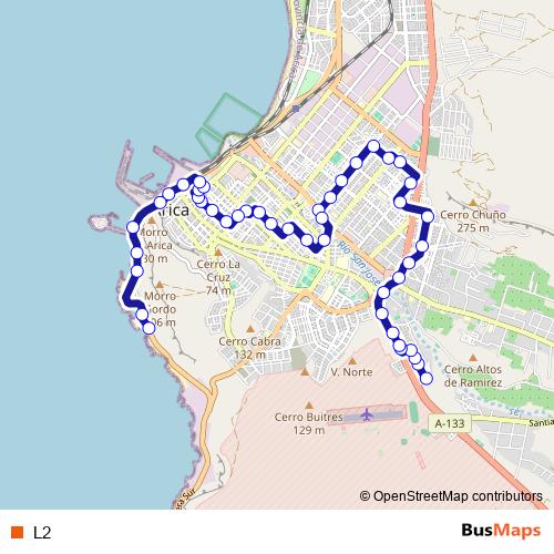 L2 bus Line Map
