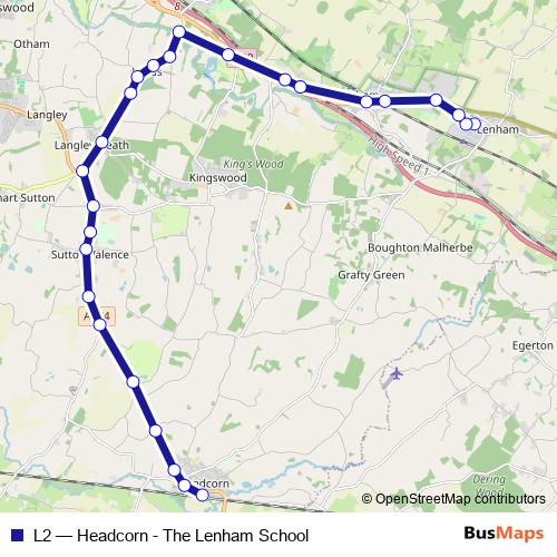 L2 bus Line Map