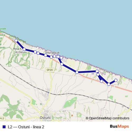 L2 bus Line Map