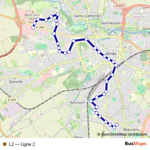L2 bus Line Map