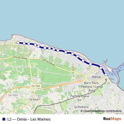 L2 bus Line Map