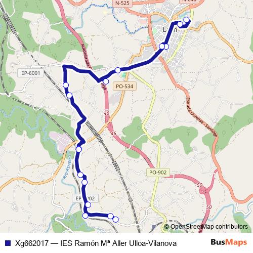 Xg662017 bus Line Map