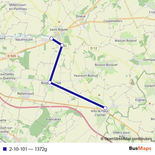 2-10-101 bus Line Map