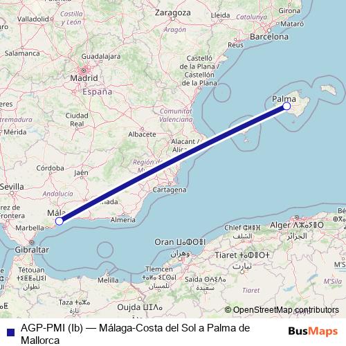 AGP-PMI (Ib) air Line Map