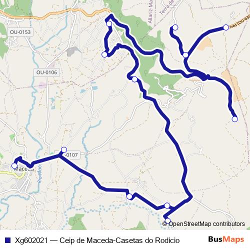 Xg602021 bus Line Map