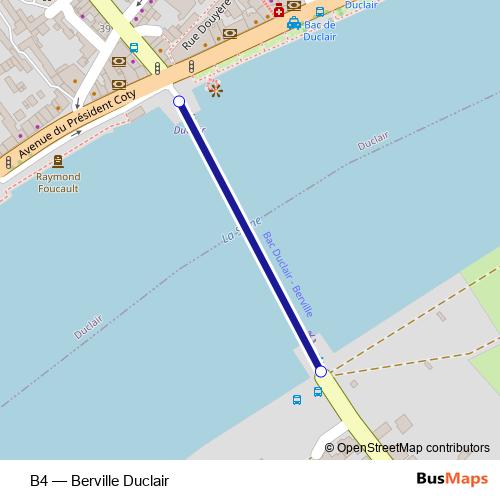 B4 ferry Line Map