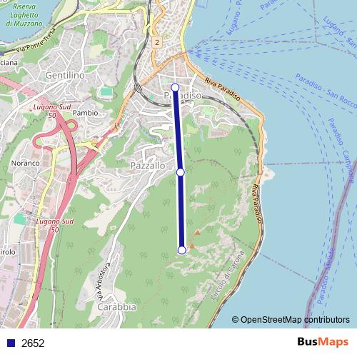 2652 funicular Line Map