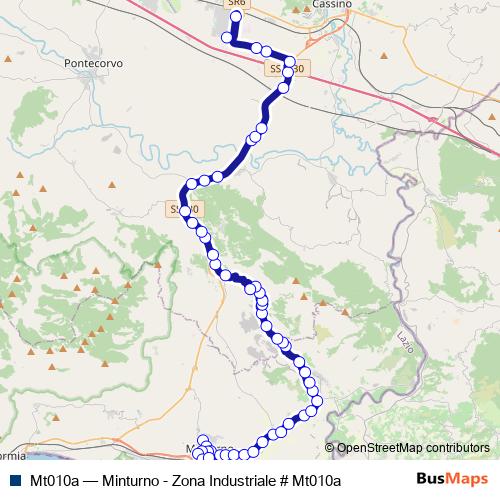 Mt010a bus Line Map