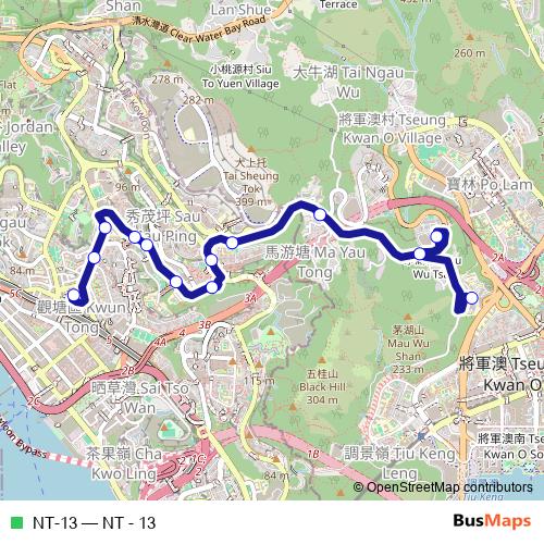NT-13 bus Line Map