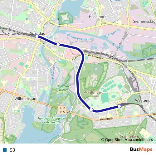 S3 rail Line Map
