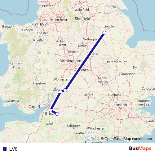 LV8 bus Line Map
