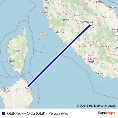 OLB-Peg air Line Map