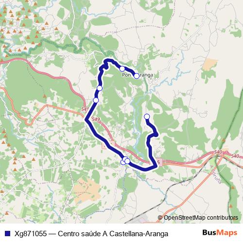 Xg871055 bus Line Map