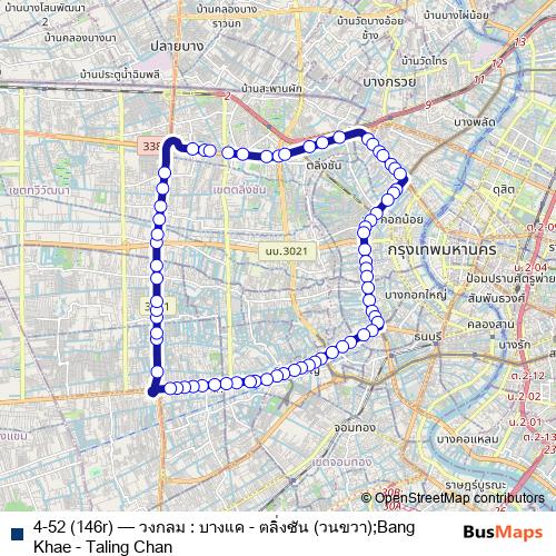 4-52 (146r) bus Line Map
