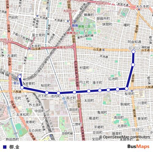 御.金 bus Line Map
