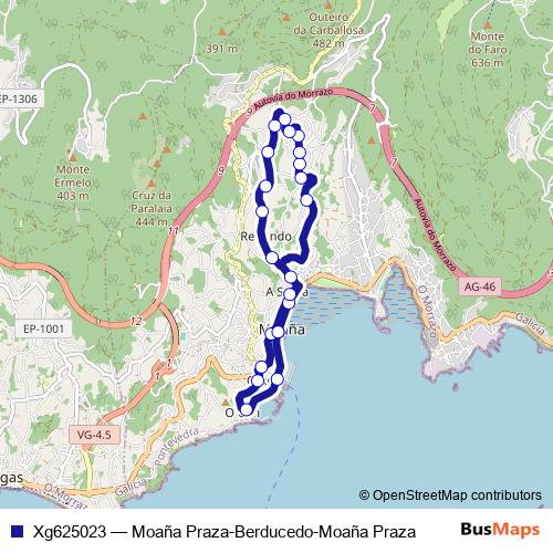 Xg625023 bus Line Map