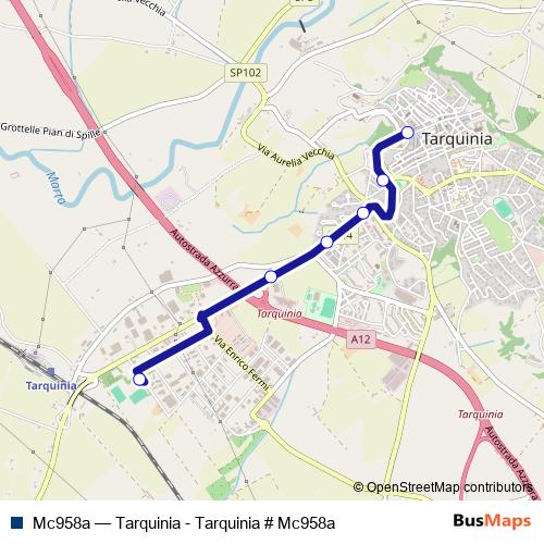 Mc958a bus Line Map