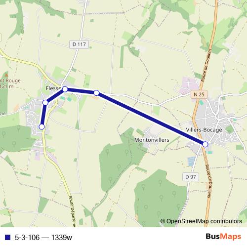 5-3-106 bus Line Map