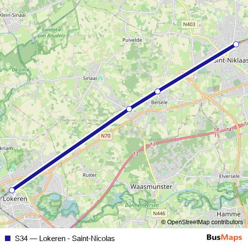 S34 rail Line Map