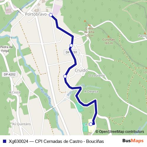 Xg630024 bus Line Map