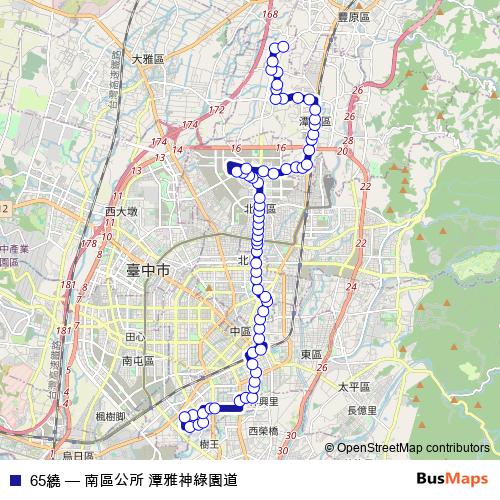 65繞 bus Line Map