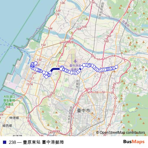 238 bus Line Map