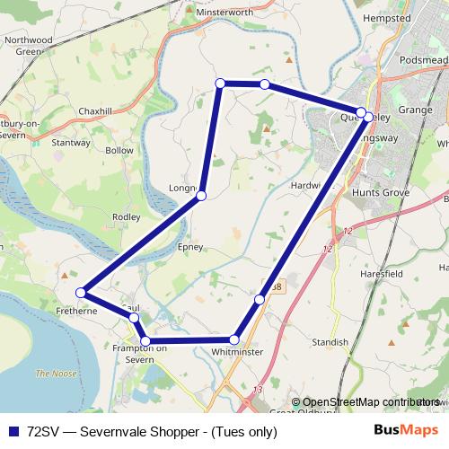 72SV bus Line Map