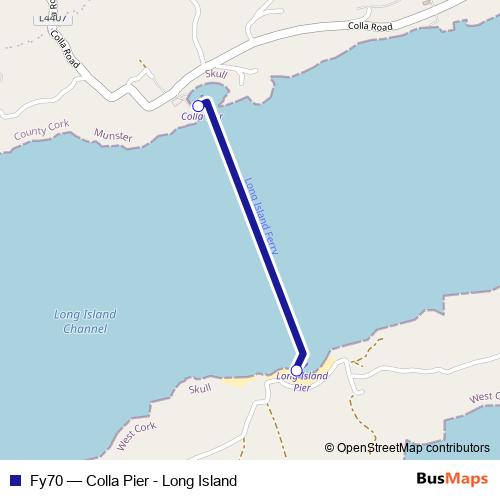 Fy70 ferry Line Map