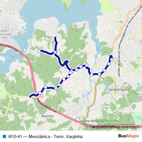 6l10-41 bus Line Map
