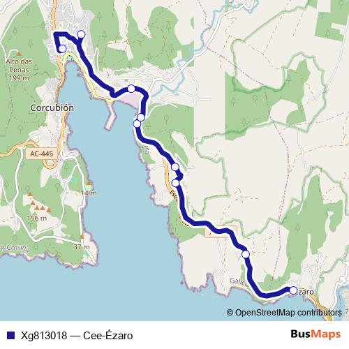 Xg813018 bus Line Map