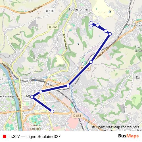 Ls327 bus Line Map