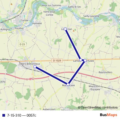 7-15-310 bus Line Map